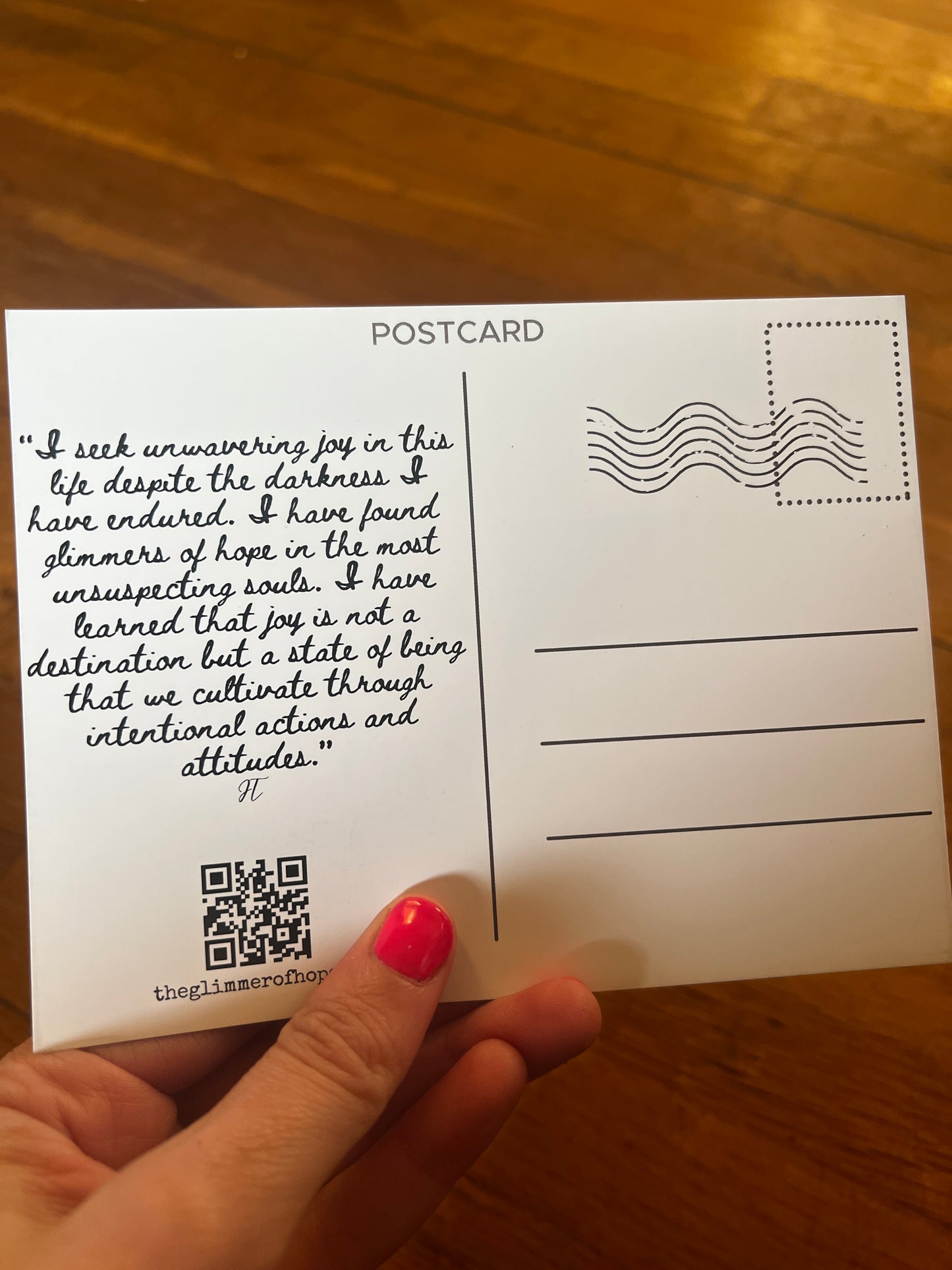 Glimmers of Hope Postcard